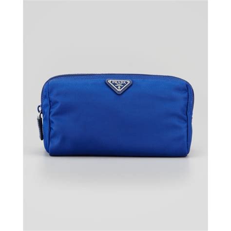 prada cosmetic bag neiman marcus|Prada Medium Nylon Triangle Cosmetic Bag, Dark Blue .